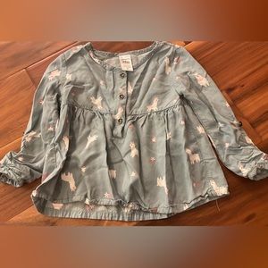 Carters Childrens 24mo Llama/Alpaca Long Sleeve